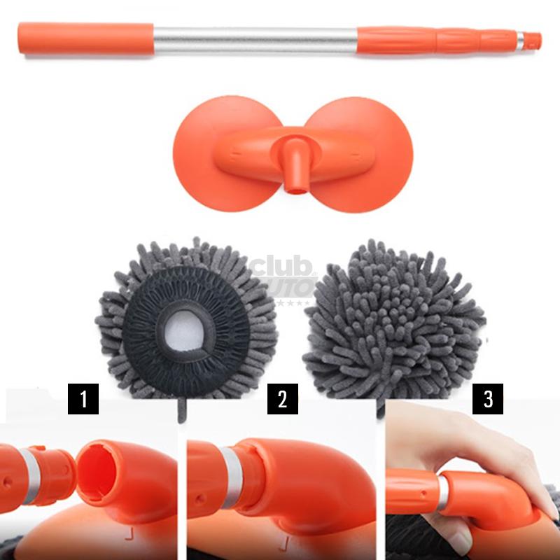 TurboWash™ Esfregão para Lavar Carros Ajustável Dupla Camada