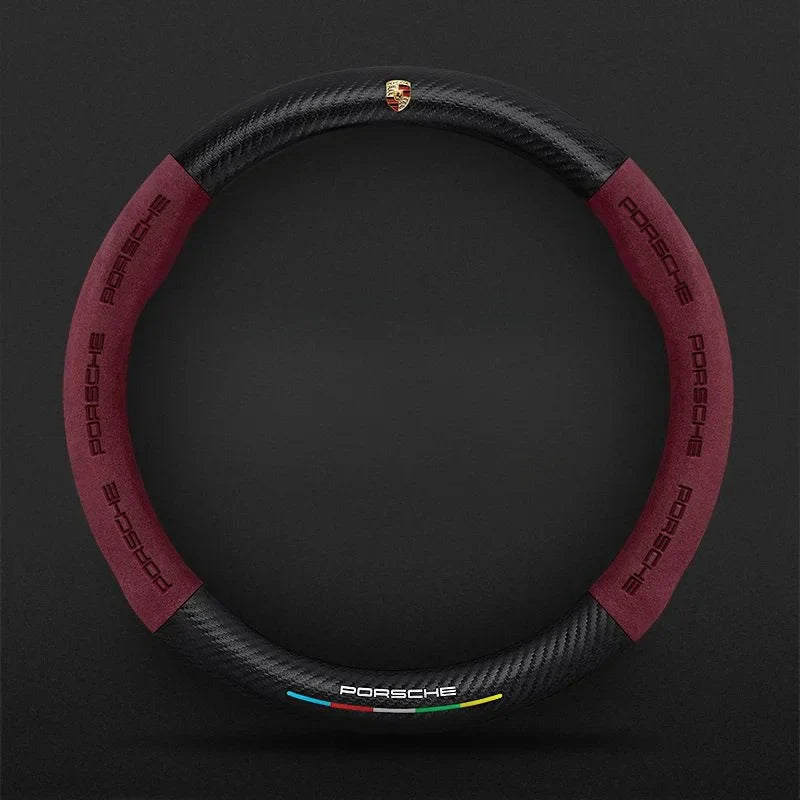 CarbonSuede Nivus™ Capa de Volante em Carbono com Suede - (🔥 Último Dia Frete Grátis )